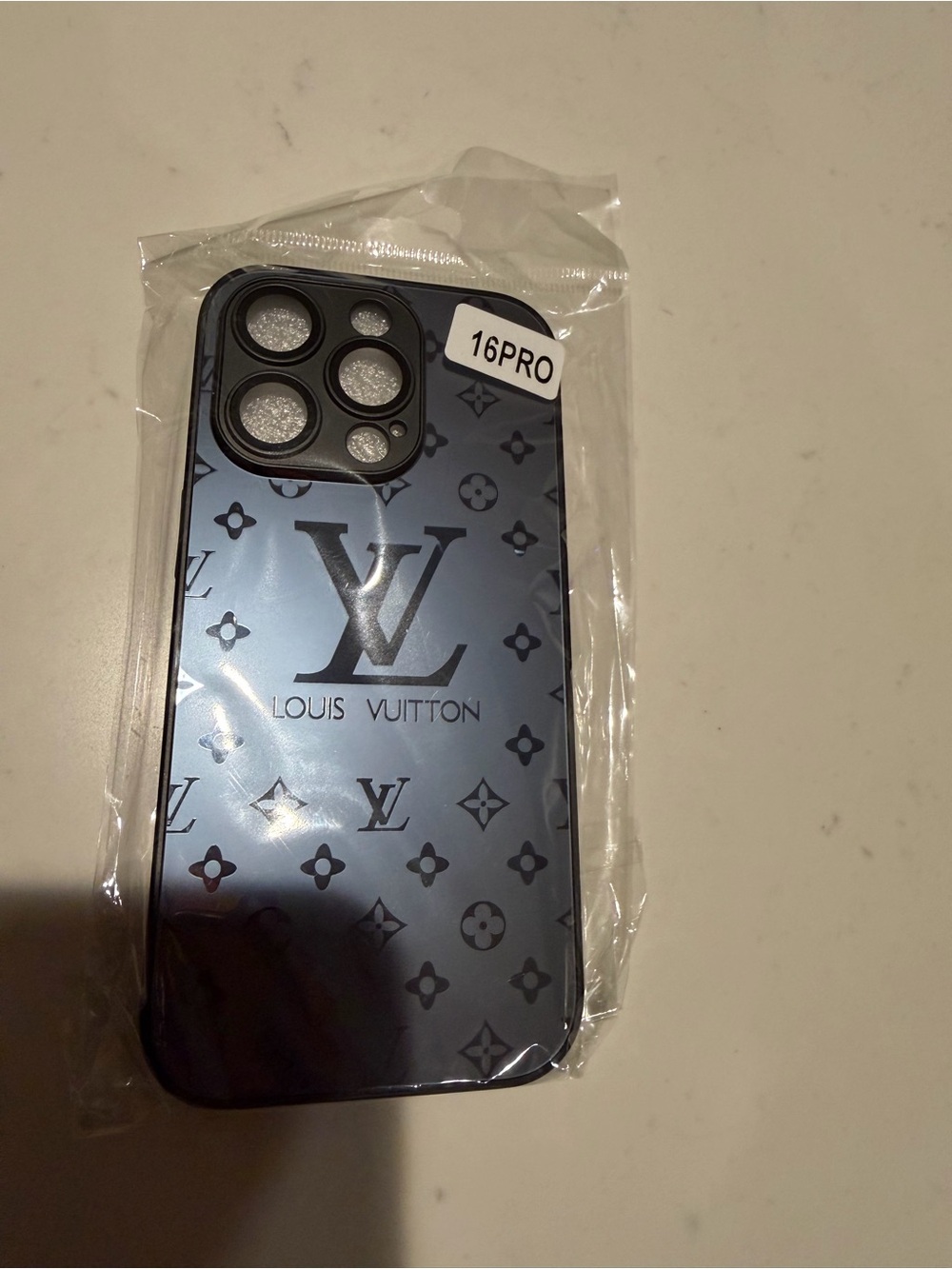 Louis Vuitton Navy Blue Monogram iPhone 16 Pro Case